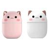 LUMINFLY USB Cat Humidifier, 2 Pcs Mini Cool Mist Desktop Unit, Night Light, & White, 250 Ml, 3.1 X 3.1 X 4.3 in view 1