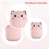 LUMINFLY USB Cat Humidifier, 2 Pcs Mini Cool Mist Desktop Unit, Night Light, & White, 250 Ml, 3.1 X 3.1 X 4.3 in view 2