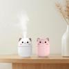 LUMINFLY USB Cat Humidifier, 2 Pcs Mini Cool Mist Desktop Unit, Night Light, & White, 250 Ml, 3.1 X 3.1 X 4.3 in view 4