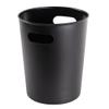 Basic 2.64 Gallon Plastic Wastebasket with Cut Out Handles in Rich Black for Bathroom, Bedroom, or Office view 1