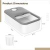 Vestamore Laundry Powder Container, Large Capacity Pod Holder with Measuring Cup and Slide Lid view 3