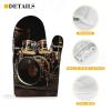 Drum Set Oven Mitts and Pot Holders Kitchen Gloves Heat Resistant Non-Slip Surface,Hanging Loops Hot Gloves Cooking, Baking, BBQ(2-Piece Set) view 3