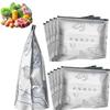 2026 Upgrade Reusable Aluminum Foil Sealable Storage Bags,Stand up Freezer Safe Vacuum Pouches with Label,Heavy Duty Aluminum Sealable Bag for Vegetable Fruit Meat (30PCS, 7.9 in * 5.1in) view 1