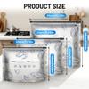 2026 Upgrade Reusable Aluminum Foil Sealable Storage Bags,Stand up Freezer Safe Vacuum Pouches with Label,Heavy Duty Aluminum Sealable Bag for Vegetable Fruit Meat (30PCS, 7.9 in * 5.1in) view 2