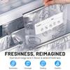 2026 Upgrade Reusable Aluminum Foil Sealable Storage Bags,Stand up Freezer Safe Vacuum Pouches with Label,Heavy Duty Aluminum Sealable Bag for Vegetable Fruit Meat (30PCS, 7.9 in * 5.1in) view 4