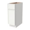 HCIOAN Solid Wood Frame Shaker Base Cabinet 1 Door 1 Drawer with Soft Close Hinges and Slides,Kitchen Cabinet Storage for Modern Home, Easy Assembly RTA (NT-Origami White, 21" W x 24" D x 34.5" H) view 1