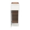 HCIOAN Solid Wood Frame Shaker Base Cabinet 1 Door 1 Drawer with Soft Close Hinges and Slides,Kitchen Cabinet Storage for Modern Home, Easy Assembly RTA (NT-Origami White, 21" W x 24" D x 34.5" H) view 4