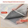 Portable Heated Floor Mat, Instant Under Rug Space Heater, Heated Foot Warmers with Adjustable Temperature & Timer, GrapheneElectric Carpet for Yoga(B,180 * 200cm) view 3