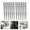 12Pcs/Set Ice Pendant Decorations Christmas Tree Ornaments Winter Charm Icicle Pendants Decor for Home Window Christmas Clear Icicle Pendants view 2