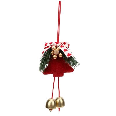 RASTKY Christmas Tree Hanging Ornament Mini Bowknot Decoration for Festive Christmas Trees and Wreaths (Heart)