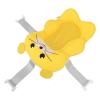 Baby Bath Tub Cushion Cartoon Animal Shaped Soft Pillow Adjustable Strap Sink Bath Mat for Infants and Newborns Milk Silk Fabric Yellow 50 x 34cm view 4