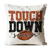 CosxHabitat Glitter Football Pillow Covers 18x18, Football Lover Coach Fan Player Gifts, Touch Down Season Decorative Throw Pillow Covers for Bedroom Home Sports Room Kids Boys Room view 1