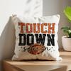 CosxHabitat Glitter Football Pillow Covers 18x18, Football Lover Coach Fan Player Gifts, Touch Down Season Decorative Throw Pillow Covers for Bedroom Home Sports Room Kids Boys Room view 2