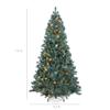 Best Choice Products 7.5ft Pre-Lit Pre-Decorated Pine Artificial Christmas Tree w/ 1,346 Tips, 80 Pinecones, 550 Lights, Base Blue Spruce view 2