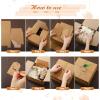 Teenyyou 60 Pcs Bridesmaid Proposal Gifts Bridesmaid Box Set, Maid of Honor Gifts Include Box Glass Cup Candle Cards Hair Ties Knotted Bracelets Hand Cream Diamond Pens(Brown) view 4