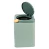 Alipis Large Green Plastic Kitchen Trash Bin with Lid Bathroom and Bedroom Waste Container Household Garbage Can with Strong Load Capacity for Home Organization and Cleanliness view 1