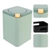 Alipis Large Green Plastic Kitchen Trash Bin with Lid Bathroom and Bedroom Waste Container Household Garbage Can with Strong Load Capacity for Home Organization and Cleanliness view 4