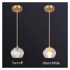 Modern Led Crystal Pendant Light Ceiling Lamp Adjustable Kitchen Island Bedroom Nordic Aisle Decor Corridor Hanging Fixture,luminaire view 3