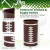 4Pcs Football Table Centerpiece VaseGalvanized Metal Football Vases Decor, Rugby Ball Vase for Pen Holder Utensil Holder for Football Day,Rugby Party Table Decorations,Thanksgiving Home Gifts view 3