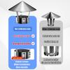 Adjustable Chimney Caps, Stainless Steel Stove Chimney Topper, Fireplace Chimney Caps 7in/7.5in/7.9in/8.3in/8.7in for Roof Stove Exhaust Rain Hat Flue Cap Weather Resistant Design(7in/180mm) view 4