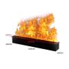 UYCVT Fireplace 47.2" in-Wall Recessed Electric Fireplace Stainless Steel Metal Panel Touchable Simulation Flame ?Low Noise ? Indoor Fireplace view 2