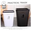 ARTSEWPLY Large Plastic Kitchen Trash Can with Body and Press-Ring Design Household Garbage Container for Home Bedroom Bathroom and Living Waste Disposal view 3