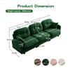 107'' Chenille Modular Sectional Sofa, Ultra-Soft Comfort Memory Foam Cloud Couch with Pillows, Sectional Couches for Living Room view 2