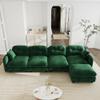140'' Chenille Couch, L-Shaped Sectional Sofa, Ultra-Soft Comfort Memory Foam Cloud Couch with Pillows, Sectional Couches for Living Room view 1