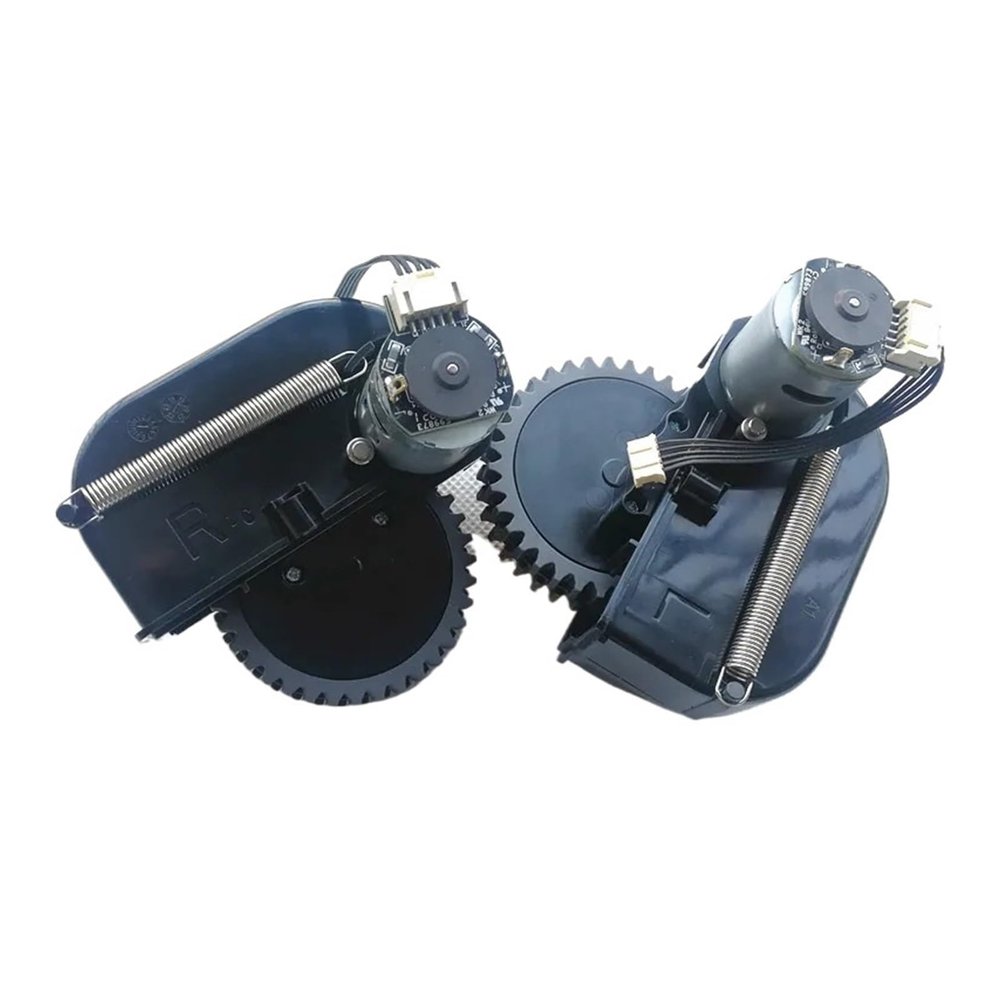 JREFVIHVJ Vacuum Cleaner Wheel AssemblyCompatible for Medion MD 18500 1850X 18600 1950Robot Vacuum Cleaner Parts Wheel Include Motors(L and R Wheel)