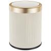 BOSREROY Automatic Trash Can Touchless, Cream Smart Sensor Waste Bin, Odor Sealing, Silent Close Open, Elegant Design Double Bucket for Bathroom Kitchen Living Room view 1