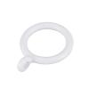 200X White 33Mm Inner Plastic Curtain Rings view 1