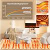 Detachable Graphene Electric Heating Carpet, Under Rug Space Heater with Thermostat, Heated Floor Mat Under Desk, Foot Warmer Under-Rug Pad for Yoga/Indoor/Under Desk(B,200 * 250cm) view 4
