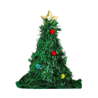 Christmas Tree Hats for Mens Womens Santa Pompom Thicken Fluffy Beanie Cute Winter Skull Caps Funny Holiday Christmas Gifts Adults