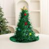 Christmas Tree Hats for Mens Womens Santa Pompom Thicken Fluffy Beanie Cute Winter Skull Caps Funny Holiday Christmas Gifts Adults view 4