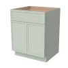 HCIOAN Solid Wood Frame Double Door Shaker Base Cabinet with 1 Drawer Soft Close, Kitchen Storage Cabinet with Adjustable Shelf, Premium Plywood Construction (NT-Jade Green, 27" W x 24" D x 34.5" H) view 1