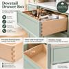HCIOAN Solid Wood Frame Double Door Shaker Base Cabinet with 1 Drawer Soft Close, Kitchen Storage Cabinet with Adjustable Shelf, Premium Plywood Construction (NT-Jade Green, 27" W x 24" D x 34.5" H) view 2