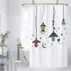 36 Pcs Stainless Steel Shower Curtain Hooks Rust Proof Smooth Sliding Double Shower Rings(Silver) view 3