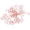 Omabeta Christmas Tree Hook 60 Pcs Metal S Shape Holder Universal Holder for Home Office Decoration Red Green Gold Silver (Red) view 3