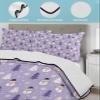 Summer Quilts Twin XL Size, Lightweight Quilted Coverlet Purple Christmas Snowman Comforter Set for Bed, All Season Bedspreads Winter Snowflakes Xmas Trees Quilt Bedding with 2 Pillowcases 68x98 Inch view 3
