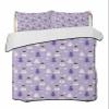 Summer Quilts Twin XL Size, Lightweight Quilted Coverlet Purple Christmas Snowman Comforter Set for Bed, All Season Bedspreads Winter Snowflakes Xmas Trees Quilt Bedding with 2 Pillowcases 68x98 Inch view 4