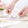 KaiYeA Table Place Card Holders 20pcs Table Number Holder Stands Seating Labels Place Card Clips Name For Wedding Party Buffet Reception(AECH-03688) view 3