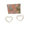 Table Place Card Holders 40pcs Double Heart Shape Metal Memo Holder Photo Clip Stand Birthday Party Home Decoration For Wedding Party Buffet Reception(Silver) view 2