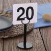 KaiYeA Table Place Card Holders 10pcs Table Number Holder Stand for Restaurants, Banquets, Home and Office Decor For Wedding Party Buffet Reception(6 Inch Silver) view 3
