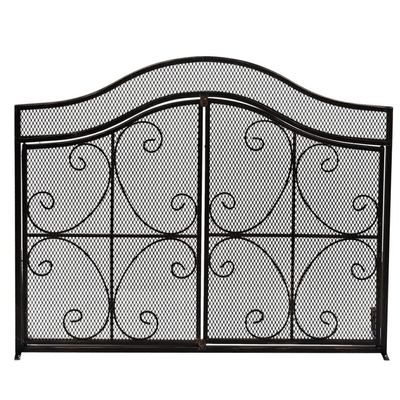 SDVantage Fireplace Screen Panel Fireplace Screen Floor with Door Home Fireplace Screen Partition Wrought Iron Paint Fireproof Fireplace Door Decoration Spark Guard Cover Small Gift
