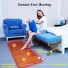Electric Heated Carpet Floor Heater w/Timer Adjustable Thermostat, Heater Area Rug Heated Floor Mats, Electric Heating Pads Winter Foot Warmer(150x300cm) view 3