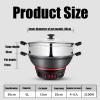 Electricity Heat Pan, Cooking Stew Integrated Electric Steamer, Multi-Function Household Cast Iron Electric Pan view 2