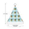 aabkjgfr Palm Tree Print Adult Santa Hat,Soft And Comfortable Santa Hat,Suitable For New Year'S Holiday Parties,Indoors And Outdoors. view 3