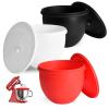 5 Qt Silicone Bowl Liners with Lids for Kitchenaid Mixer, 3-Pack Extra-Thick 2mm Kitchenaid silicone bowl insert for Kitchenaid, Precision Fit for Tilt-Head, Quick Replacement & Easy Clean view 1