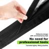 3 Layer Air Conditioner Hose Cover Waterproof Heat Resistant AC Hose Duct Vent Wrap with Strap for Home Office(1 Piece,Black) view 3