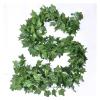 12PCS 2.0M Artificial Ivy Garland, Fake Hanging Vine with Green Leaves for Wedding, Home & Party Decoration view 1
